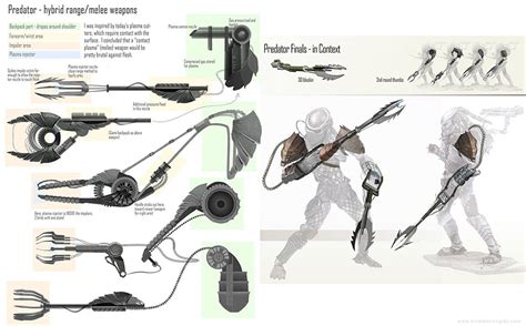 Predator Weapon design thumbnails by Zirngibl on DeviantArt | Predator alien art, Predator art ...