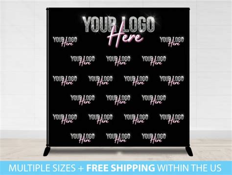 Custom Logo Backdrop Banner Business Banner Step and Repeat - Etsy