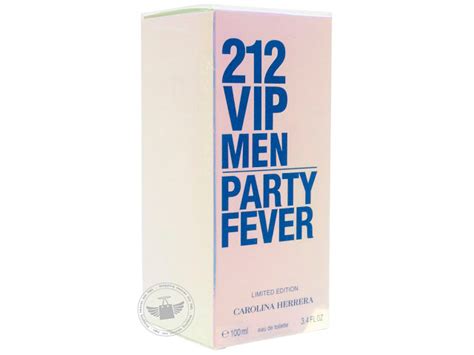 **New** Limited Edition 212 VIP Men Party Fever by Carolina Herrera Eau De Toilette Spray ~ Full ...