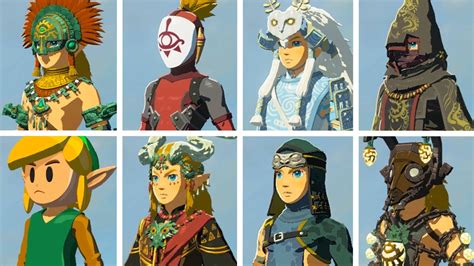 Zelda: Tears of the Kingdom - All 136 Armor Showcase (Fully Upgraded ...