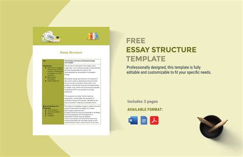 Essay Structure Template in Word, PDF, Google Docs - Download | Template.net