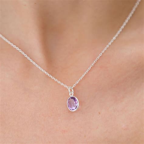 Amethyst and silver necklace - TigerLily Jewellery