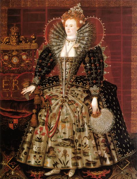 ca. 1599 Elizabeth I of England by Nicholas Hilliard studio (Hardwick ...