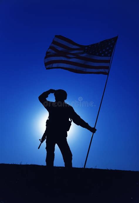 Us Flag Military Soldier Saluting Silhouette Photos - Free & Royalty-Free Stock Photos from ...