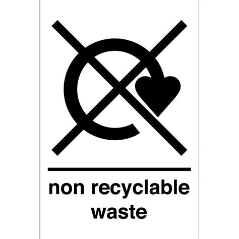 Non Recyclable Waste Sign - from Key Signs UK