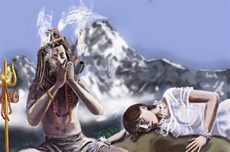 Lord Shiva Smoking Chillum Wallpapers