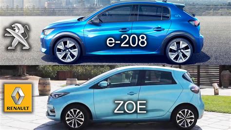 2020 Renault ZOE vs Peugeot e-208, Peugeot vs Renault, e-208 vs ZOE ...