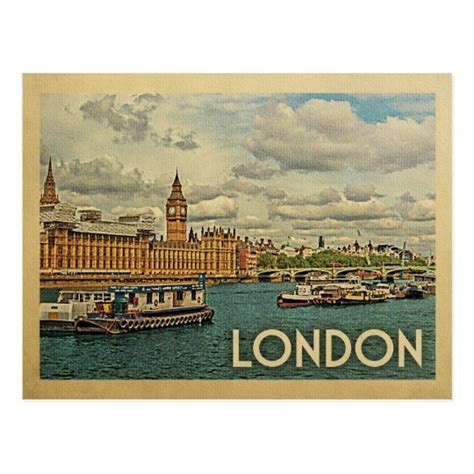 London England Vintage Travel Postcard | Zazzle.com