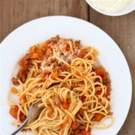 Gluten Free Spaghetti with Simple Meat Sauce Recipe | Just A Pinch Recipes