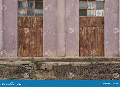 Rusty metal doors stock photo. Image of facade, rusty - 39878488
