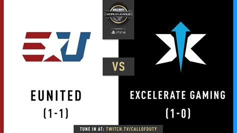 eUnited vs Excelerate Gaming | CWL Pro League 2019 | Division B | Week ...