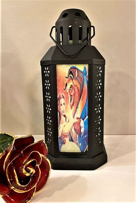 Beauty and the Beast Lantern | Etsy