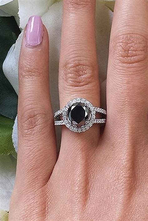 27 Unique Black Diamond Engagement Rings | Oh So Perfect Proposal