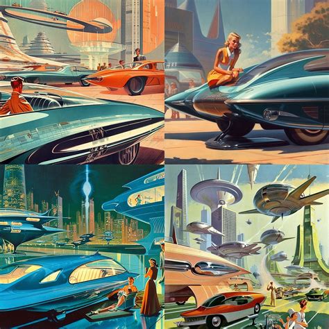 Retrofuturism Midjourney style | Andrei Kovalev's Midlibrary 2.0