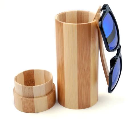 Bamboo Wooden Sunglasses Case With Laser Custom Logo - Buy High Quality ...