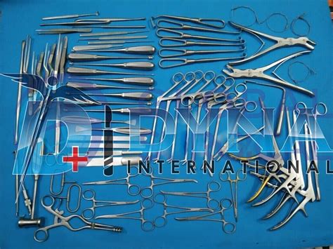 Basic Craniotomy & Laminectomy Surgical Orthopedic Spinal Instruments 78 Pcs Set Surgical ...