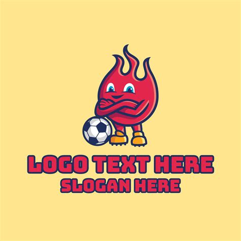 Fire Soccer Football Logo | BrandCrowd Logo Maker | BrandCrowd