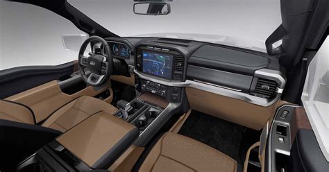 2021-ford-F-150-interior-Lariat-Tan-Black - The Fast Lane Truck