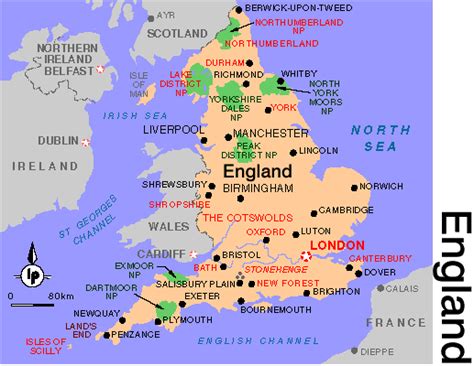 England Map - England