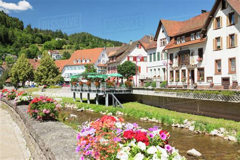 Schiltach, Black Forest, Kinzigtal Valley, Baden-Wurttemberg, Germany, Europe - Stock Photo ...