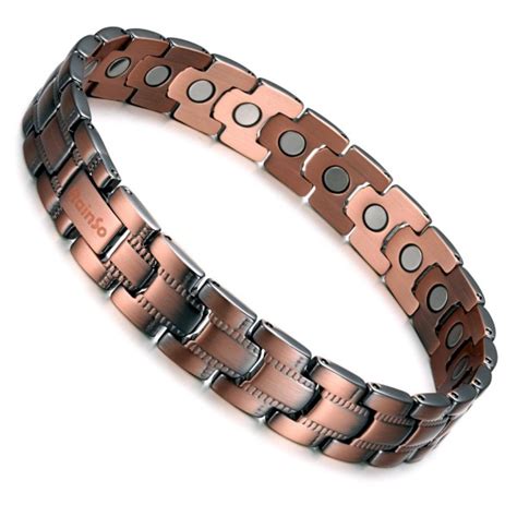 Womens Pure Copper Magnetic Therapy Health Bracelet Pain Relief for ...