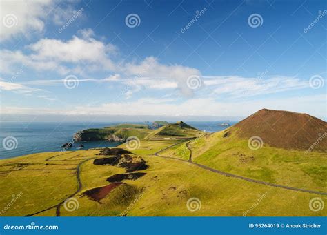 Eldfell Volcano stock image. Image of prairie, coast - 95264019