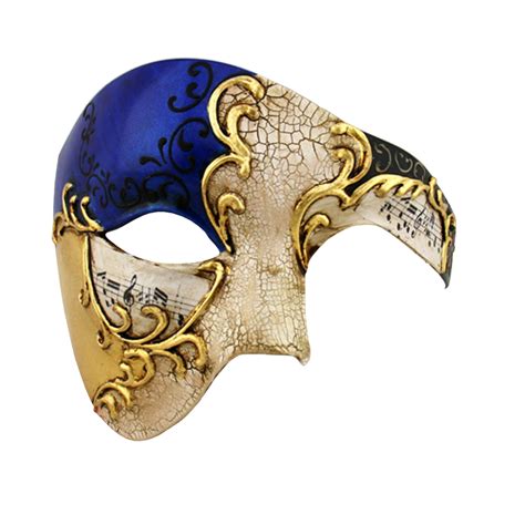 GOLD Series Phantom Of The Opera Half Face Masquerade Mask