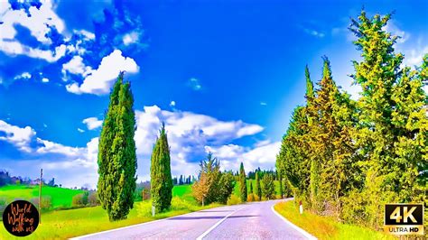 Driving Tuscany, Italy 4K Video 🌞 Beautiful Drive From Siena to Greve ...