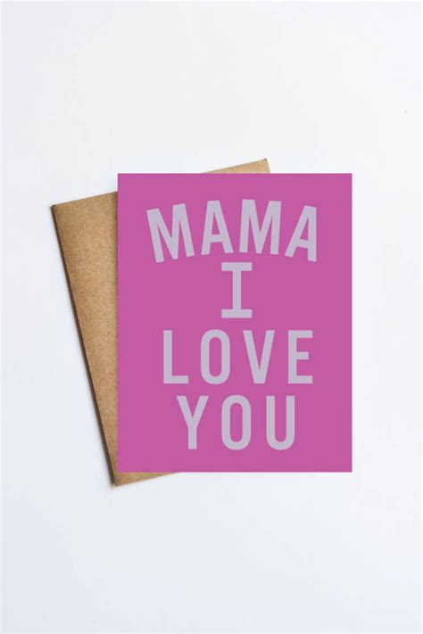 Mama I Love You NOTECARD FREE SHIPPING - Etsy