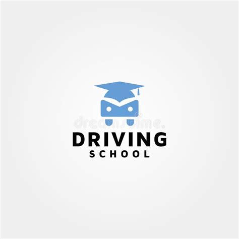 Driving School Vector Logo Design Template Stock Vector - Illustration of confident, casual ...