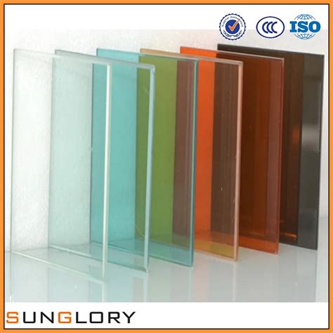 Los 6mm esmerilado grueso vidrio laminado, Humo vidrio laminado-Cristal ...