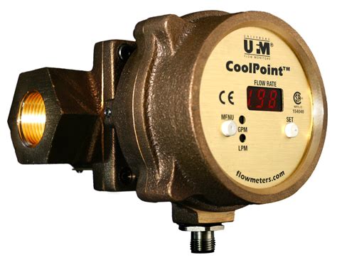 3/4" - 2" Vortex Shedding Flowmeter for 25 - 200 GPM Water/Coolant (CP/CN) | Universal Flow Monitors