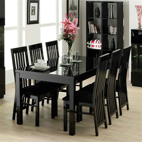 dining set in all black | Sandalye