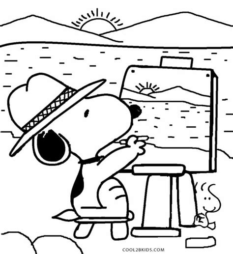 Printable Snoopy Coloring Pages For Kids | Cool2bKids