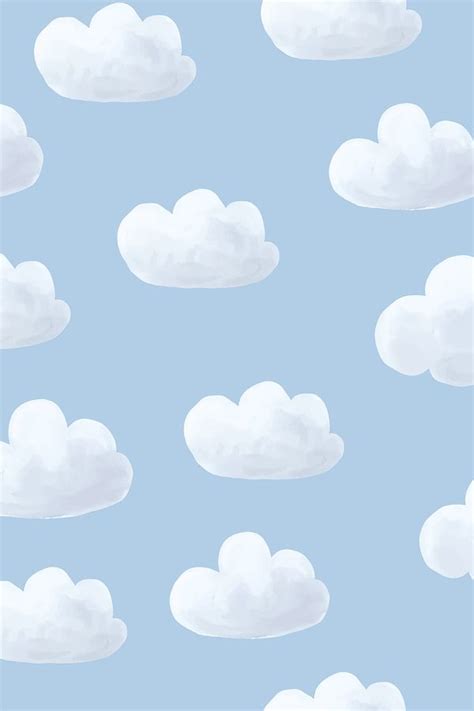 White cloud pattern background design | Premium Photo - rawpixel