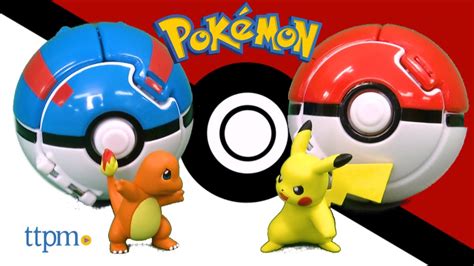 Pokemon Throw 'N' Pop Poke Ball Pikachu and Poke Ball from TOMY - YouTube