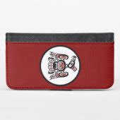 Native American Red Black Kaigani Thunderbird iPhone Wallet Case | Zazzle