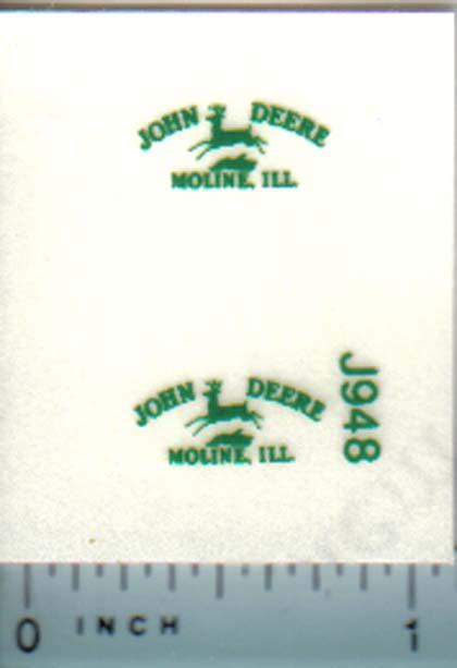 Decal John Deere Logo Old (green) Small - DJ948 - Midwest Decals & Farm ...