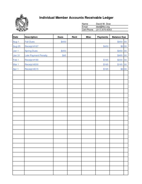 Accounting Ledger Book Template Free — db-excel.com