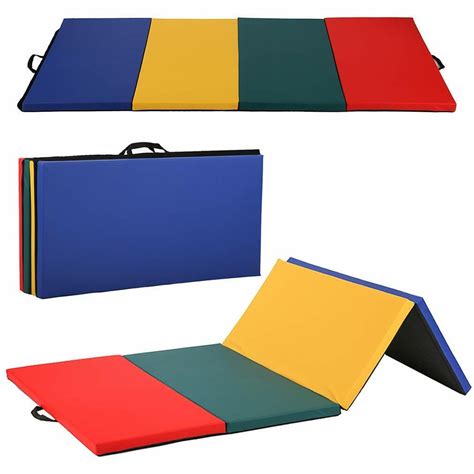 All color 4'x8'x2"Thick Folding Panel Gymnastics Mat Gym Fitness ...