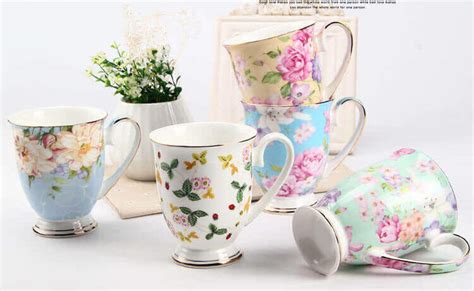 Royal Albert Style Country Flower Fine Bone China Mugs Wholesale