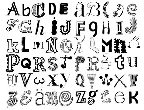 how to draw cool letters on paper - Google Search Cool Letter Fonts ...