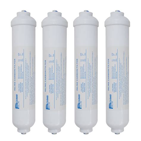 2"x10-Inch Compatible Inline External Fridge Water Filter For Samsung LG , 1/4" Quick Push ...