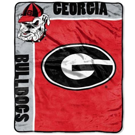 CFS - Georgia Bulldogs 50'' x 60'' Red-Black Team Spirit Royal Plush ...