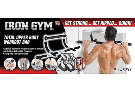 Upper body exercises with Iron Gym