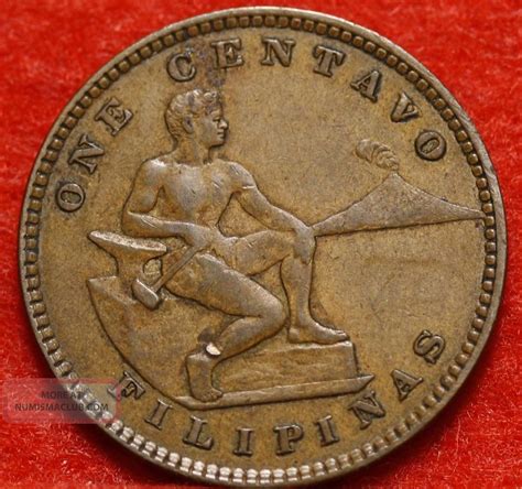 Circulated 1903 Philippines 1 Centavo Y15 Foreign Coin S/h