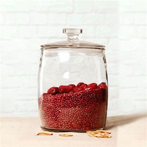 Sealed airtight large glass food storage container glass jar with lid, High Quality glass food ...