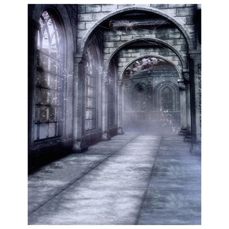 EDT Halloween Mysterious Scene Gothic Domed Architecture Arch Door Photography Backdrops Picture ...