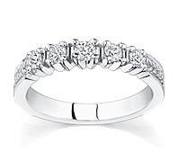 Engraved Diamond Wedding Ring (0.39ctw) by Novori