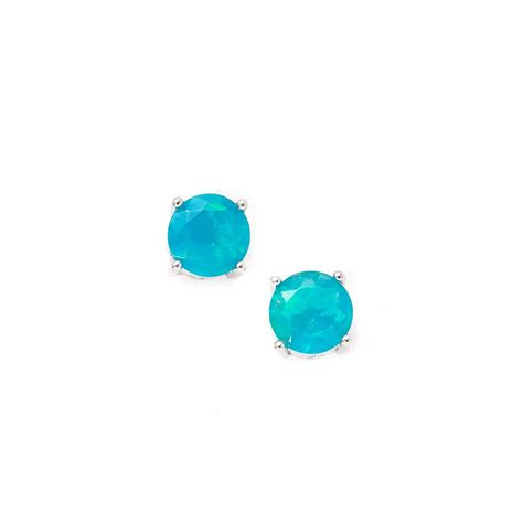 0.94ct Ethiopian Paraiba Blue Opal Sterling Silver Earrings | Blue opal, Sterling silver ...